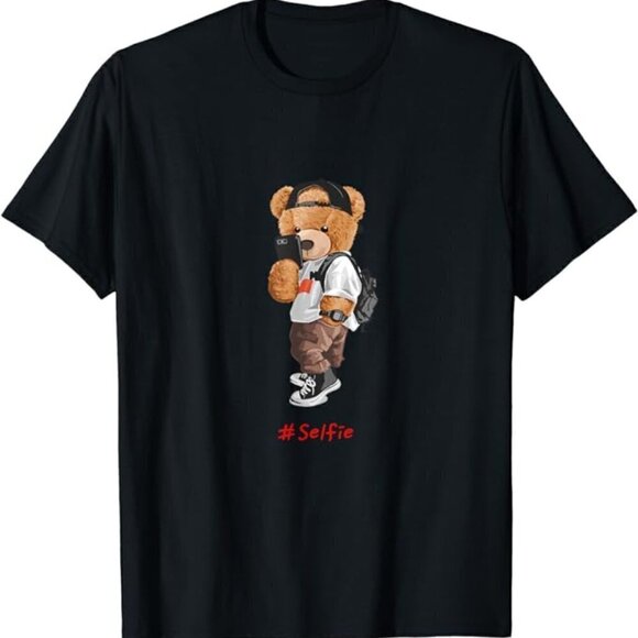 Teddy Bear Graphic Cool Designs Funny T-Shirt - Picture 1 of 1